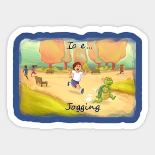 Io e Jogging Sticker